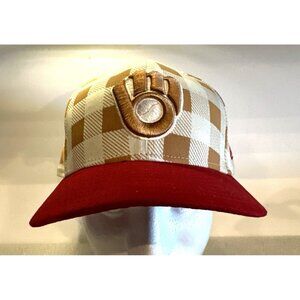 Milwaukee Brewers Hat Cap Fitted 7 3/4 New Era 8 59Fifty Cooperstown Collection